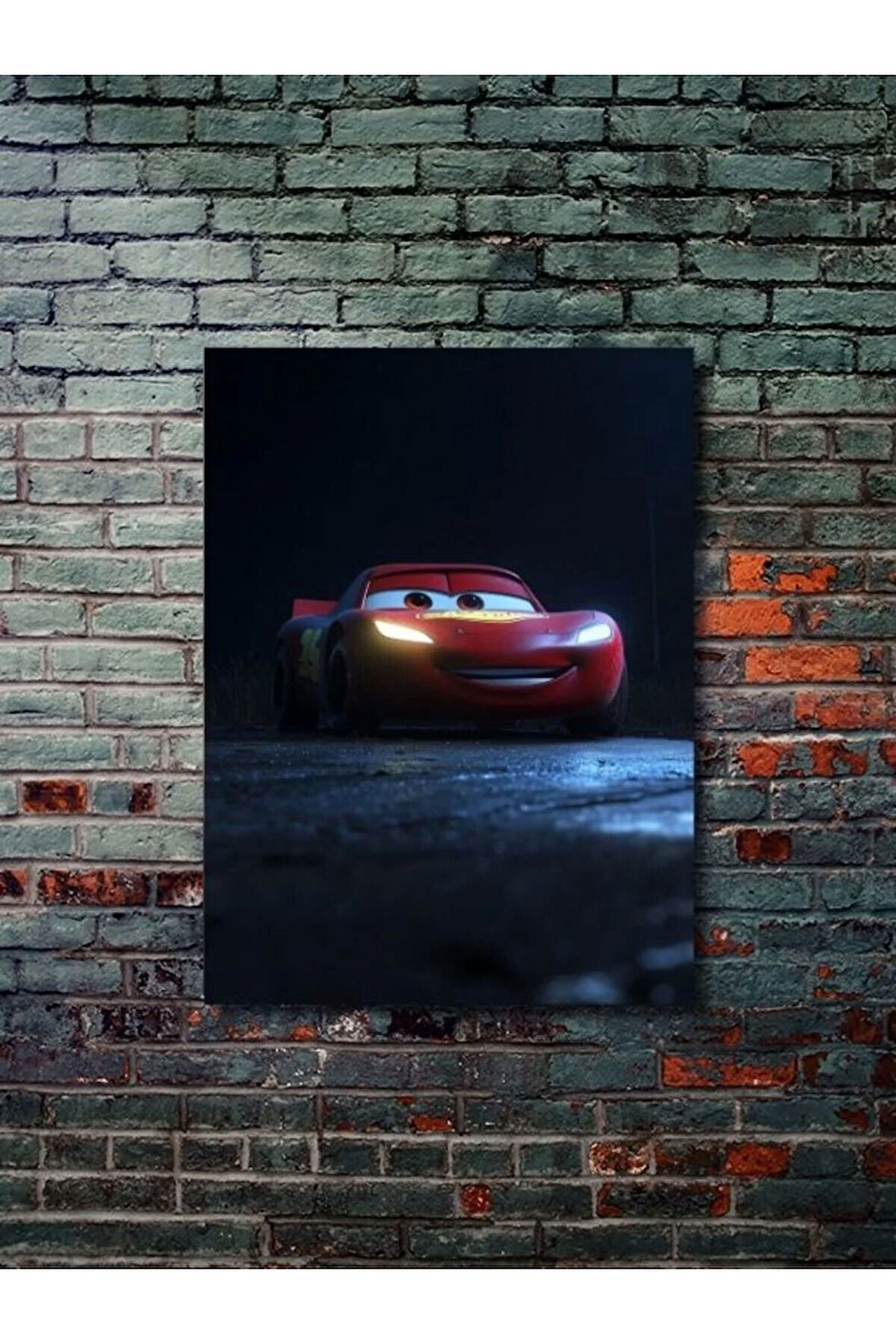 Şimşek McQueen - Cars - Film & Dizi Posterleri, Özel Tasarım Kağıt Poster, Duvar Sanatı