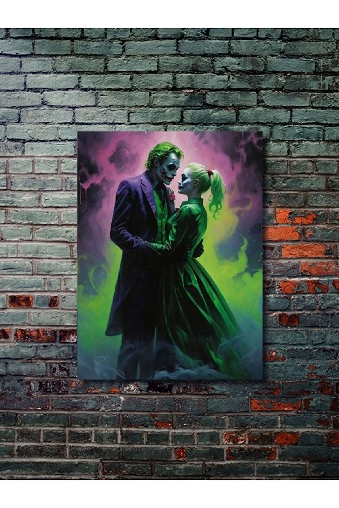 Joker ve Harley Quinn, Dizi, Film ve Karakter Özel Tasarım Poster Serisi, Eşsiz Tasarım