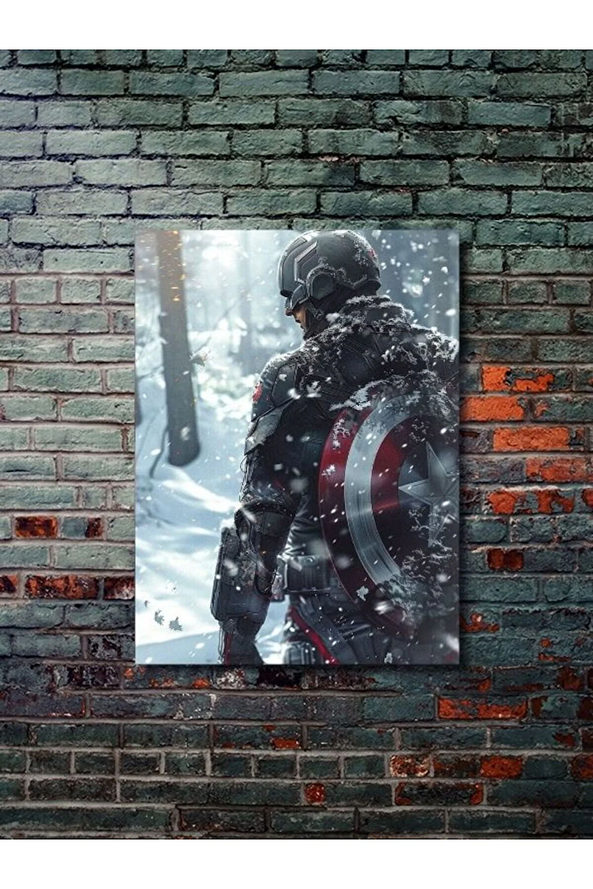 Captain America - Marvel - Film & Dizi Posterleri, Özel Tasarım Kağıt Poster, Duvar Sanatı