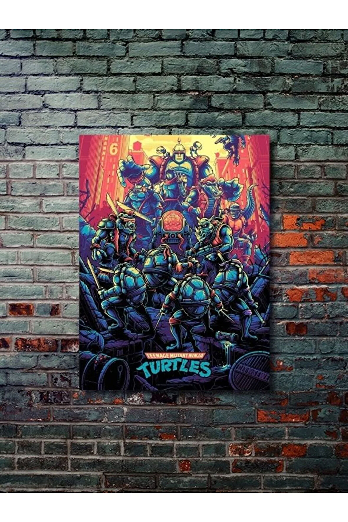 Ninja Kaplumbağalar - Animasyon, Film ve Karakter Özel Tasarım Poster Serisi, Eşsiz Tasarım,