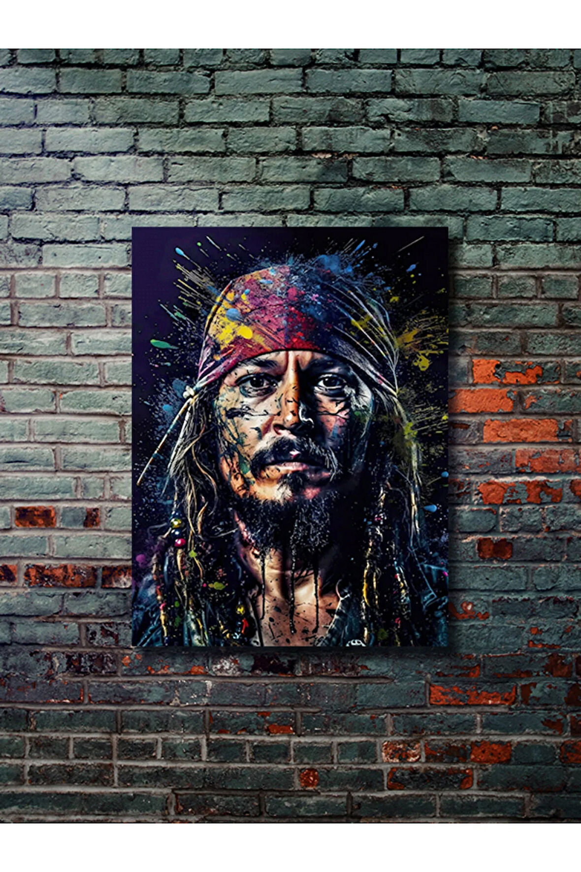 Jack Sparrow, Karayip Korsanları, Film, Dizi, Karakter Posterleri, Özel Tasarım Kağıt Poster,