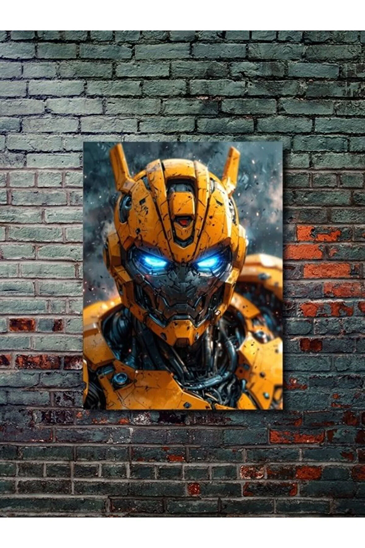 Bumblebee - Transformers - Dizi, Film ve Karakter Özel Tasarım Poster Serisi, Eşsiz Tasarım,