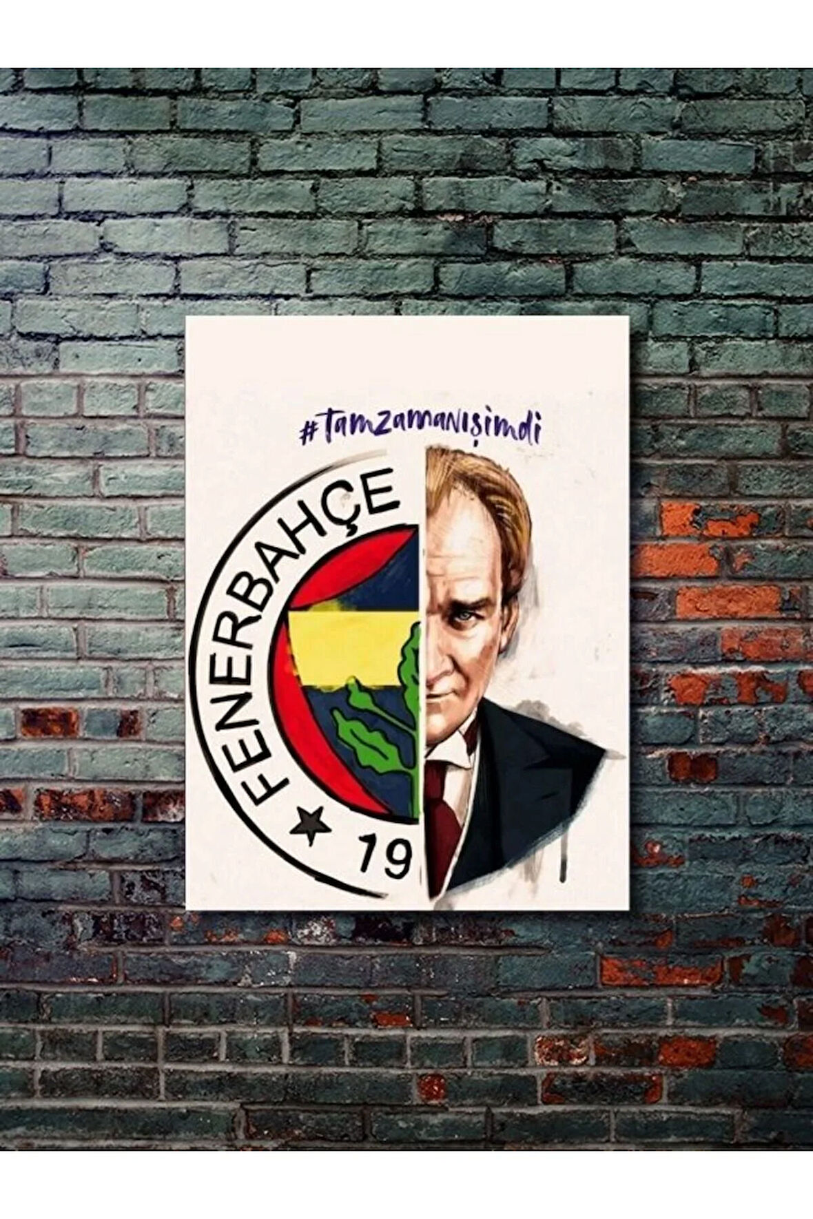 ATATÜRK - Önemli Kişiler, Tarihi Kişiler, Özel Tasarım Kağıt Poster, Duvar Sanatı