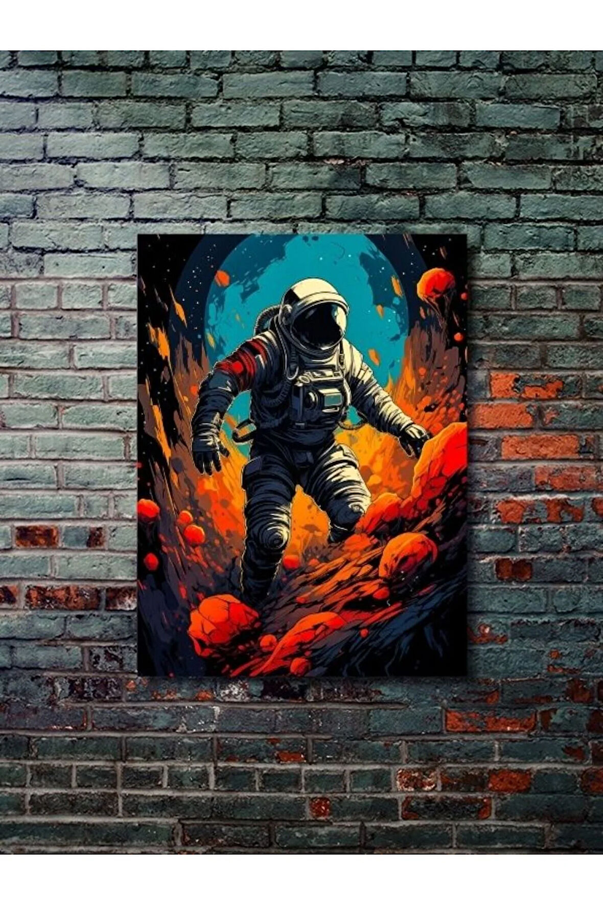 Uzay Teması Özel Tasarım Kağıt Poster, Eşsiz Tasarım Tarih, Mitoloji, Karakter Posterleri,