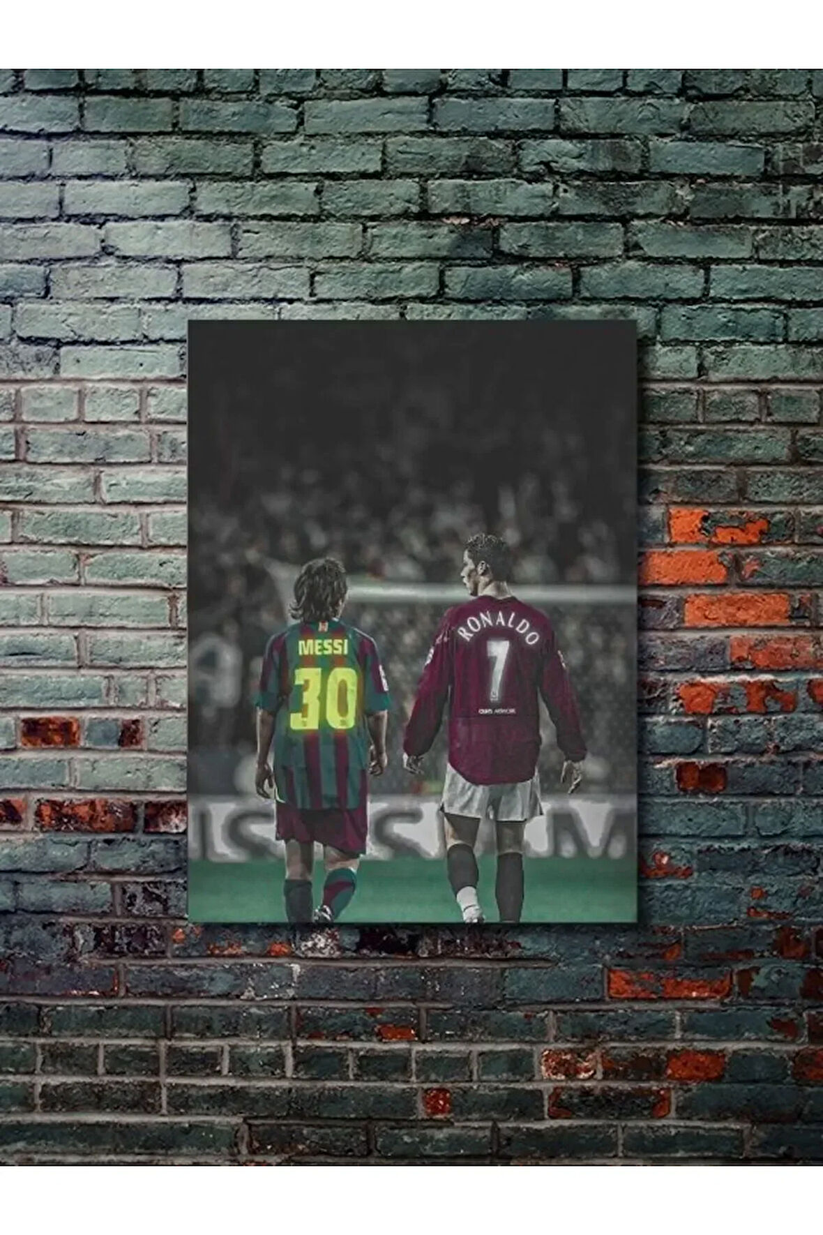 Ronaldo, Messi - Spor Posterleri, Takım Posterleri Özel Tasarım Kağıt Poster