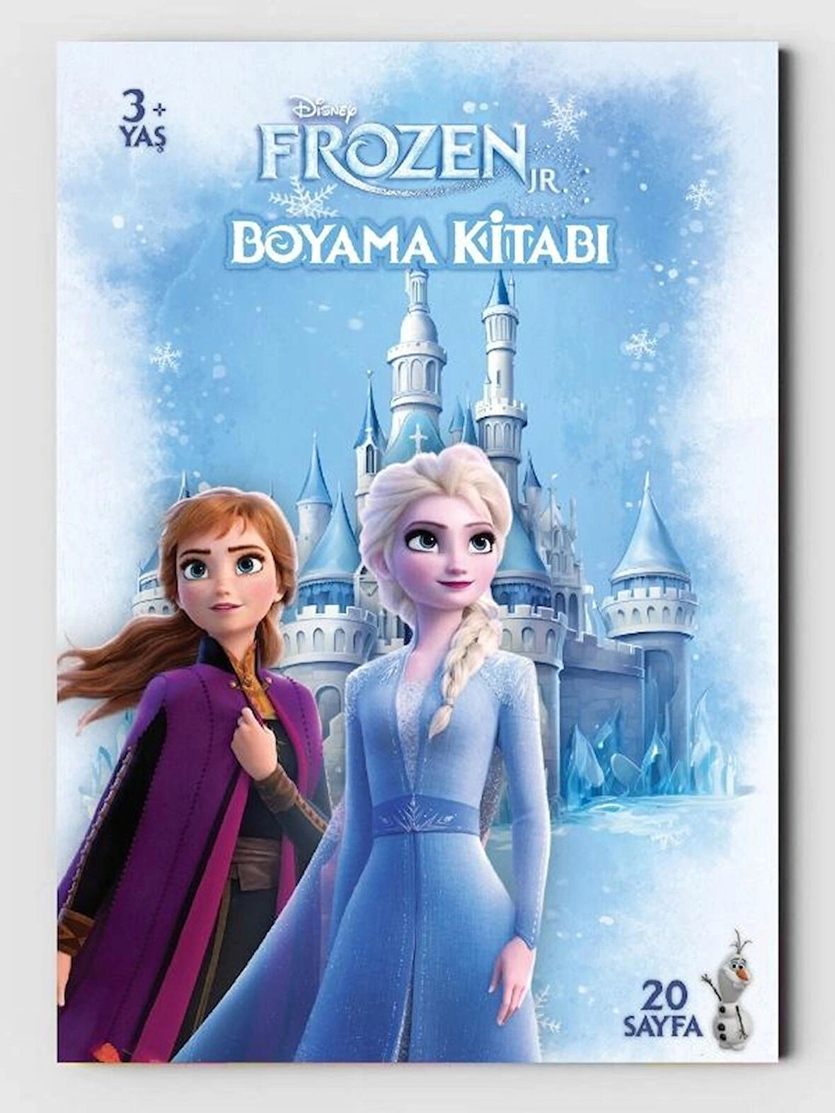 Frozen, Çocuklar İçin Eğlenceli Boyama Kitabı, (+20), (Tam Sayfa Resimli Boyama Kitabı)