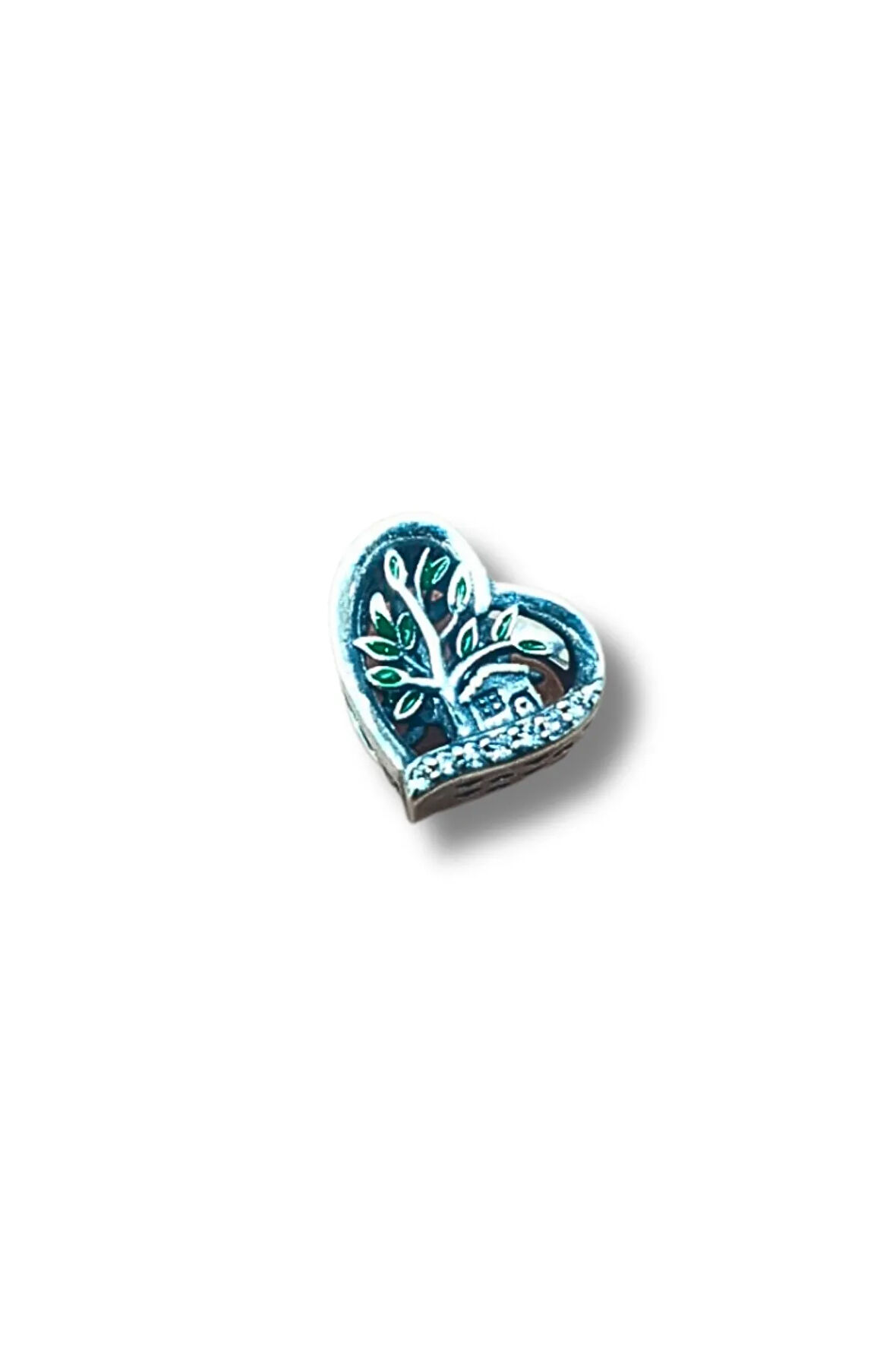 925 AYAR GÜMÜŞ YUVAM KALBİM CHARM