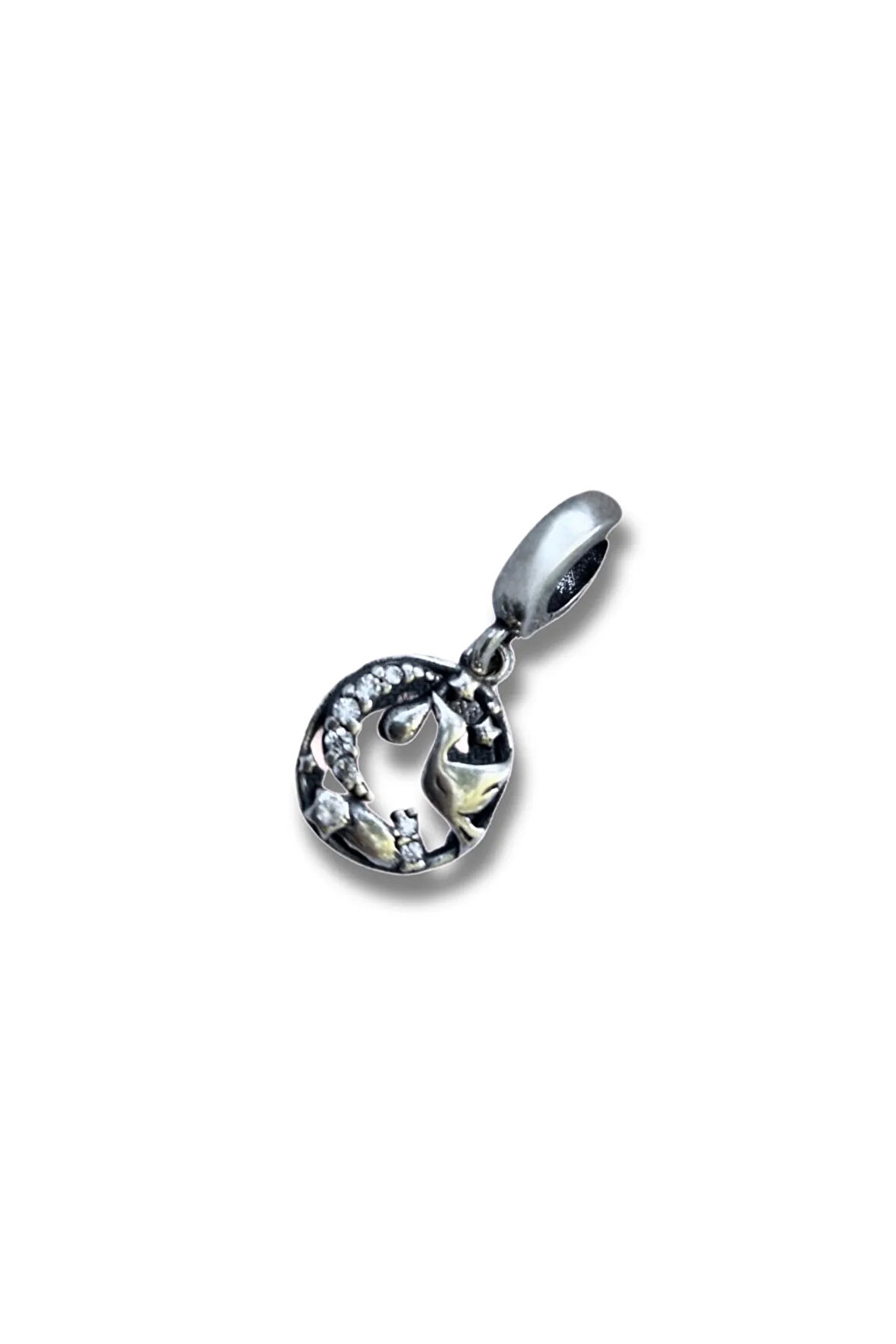 LEYLEK BEBEK TAŞLI CHARM