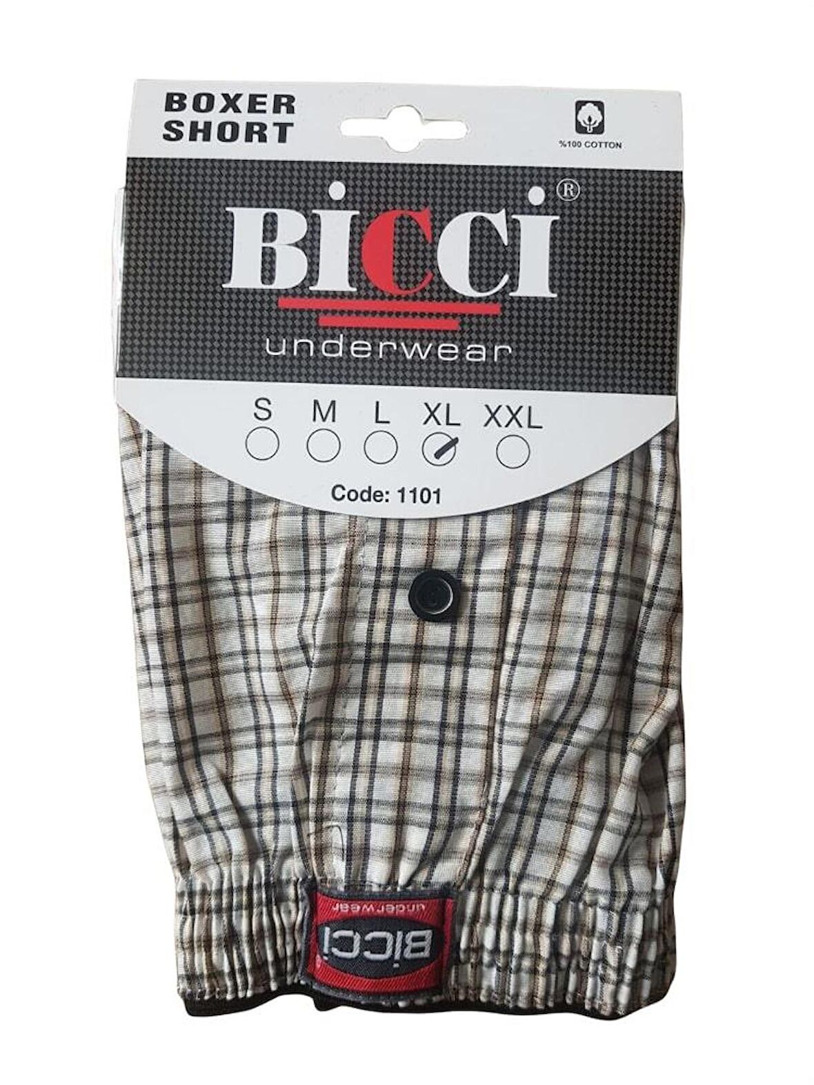 BİCCİ %100 POPLİN ERKEK BOXER