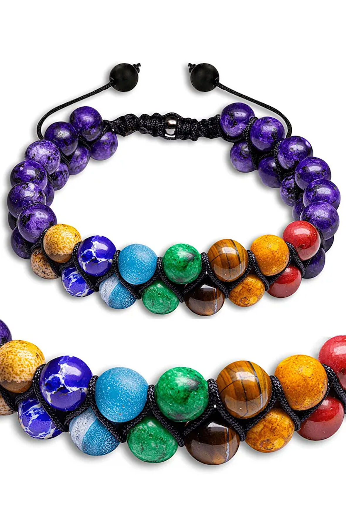 Dikkat Eksikliği Hafıza Odaklanma Ametist Varisit Akik Kaplan Gözü Mercan Yeşim Taşı Bileklik