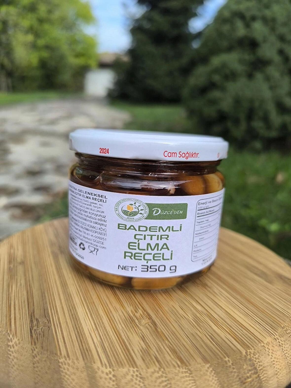 Düzce'den Bademli Çıtır Elma Reçeli 350 g