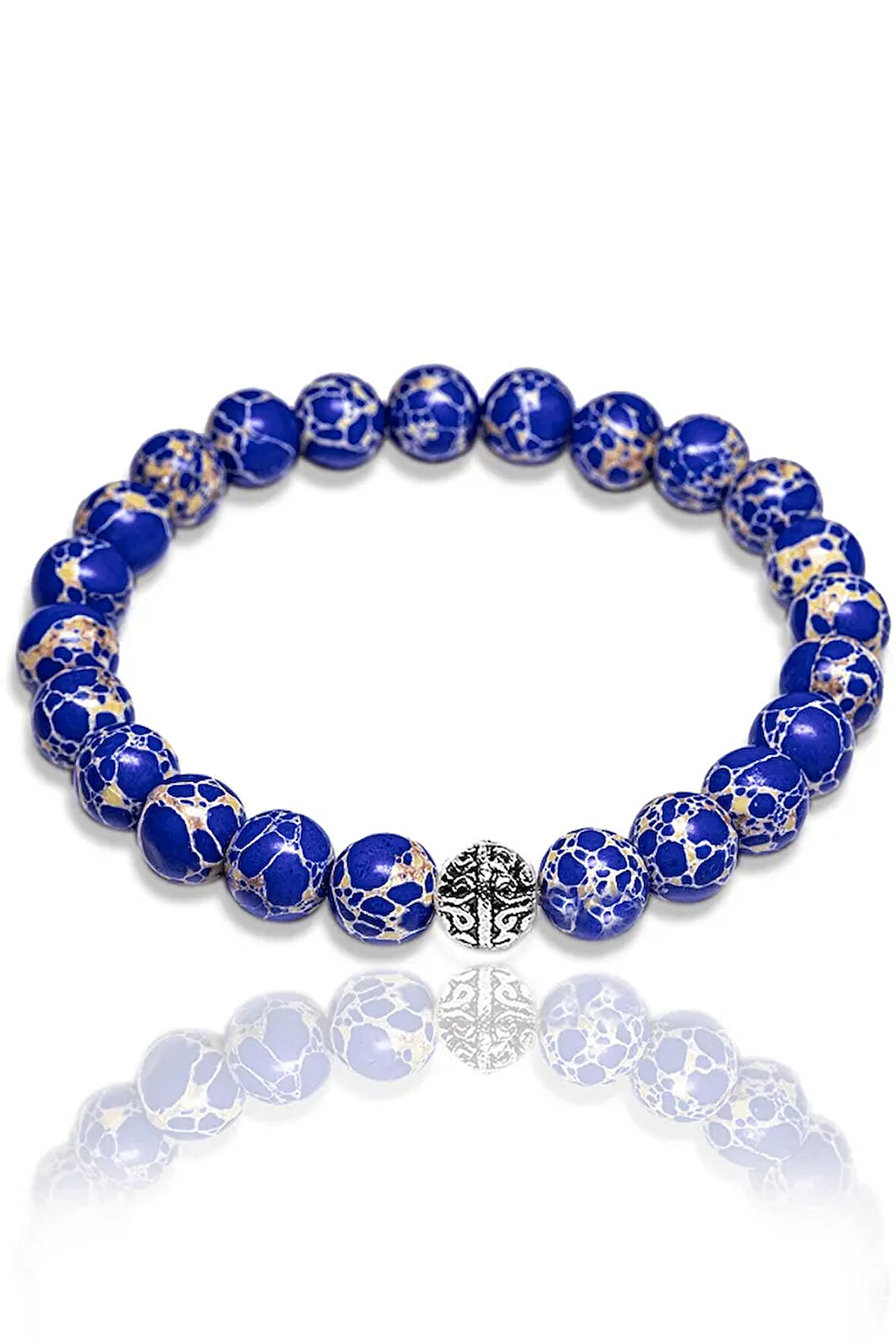 Sertifikalı Gümüş Aparatlı Mavi Varisit Taşı Bileklik