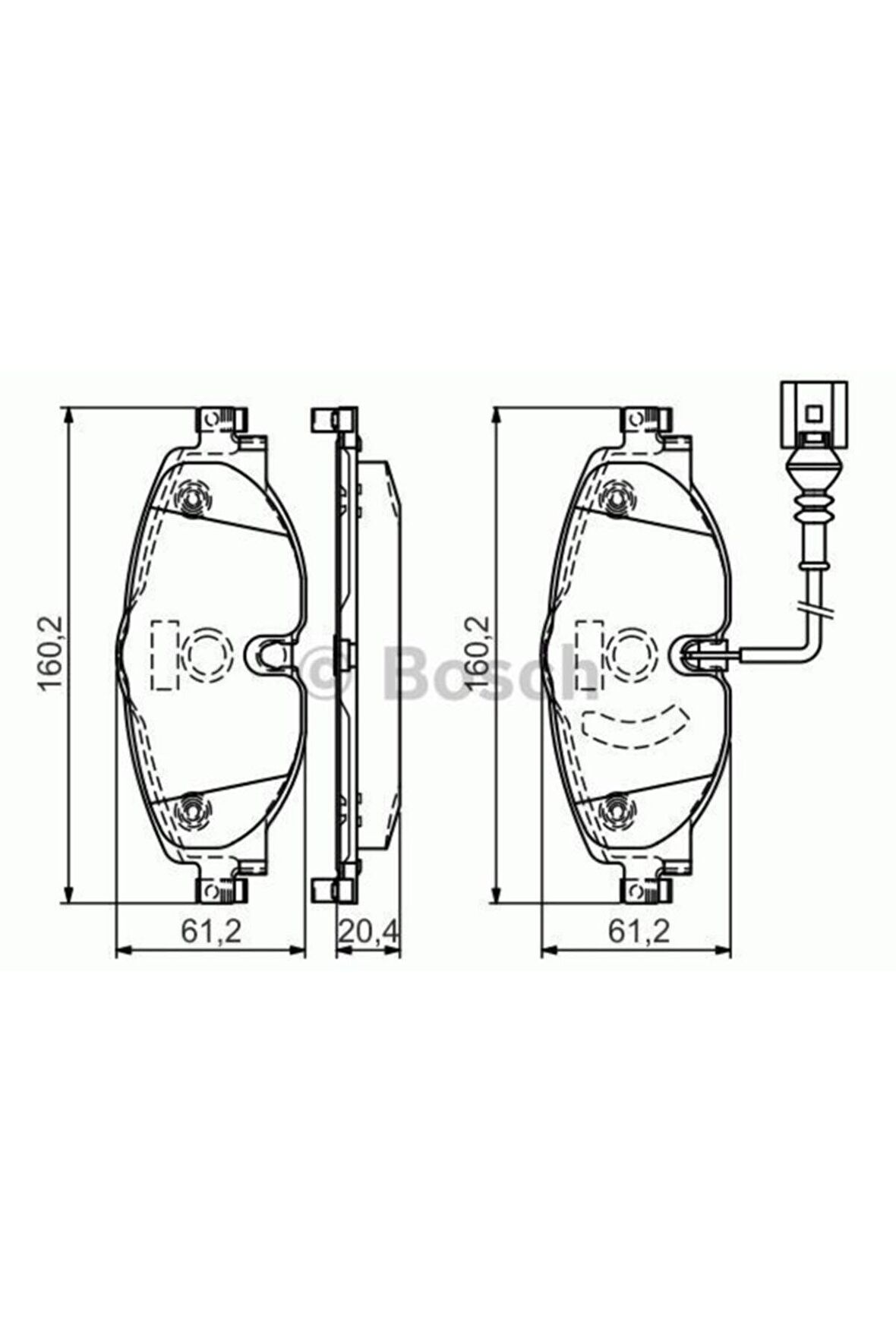Bosch 0986494660 Ön Balata Golf7-a3-leon-tıguan-passat-octavıa-superb 12 0986tb3166 Volkswa