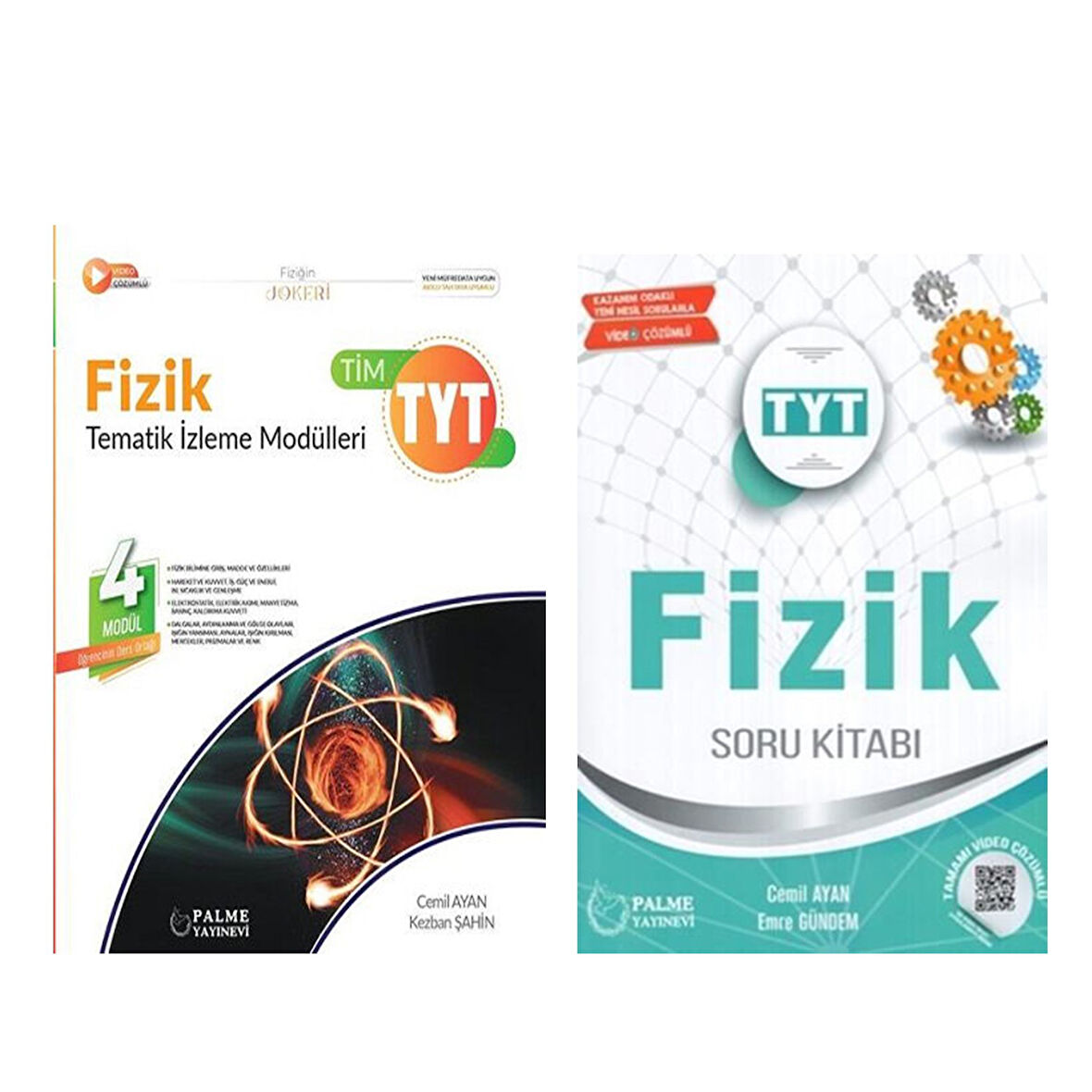 TYT Fizik Konu Anlatımlı ve Soru Bankası 2 Kitap Set Palme Yayınları