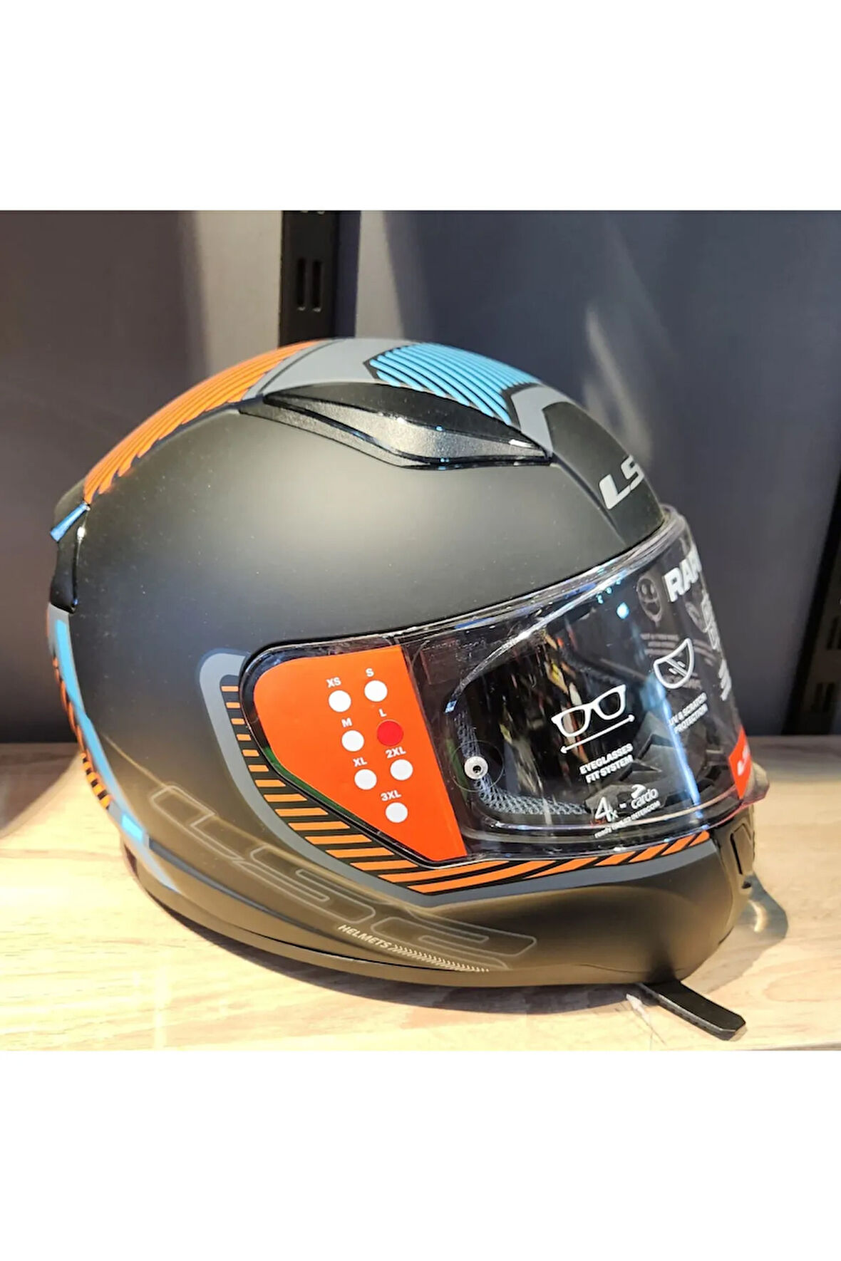 RAPİD 2 EXTRA MAT GRİ NEON TURUNCU KAPALI KASK