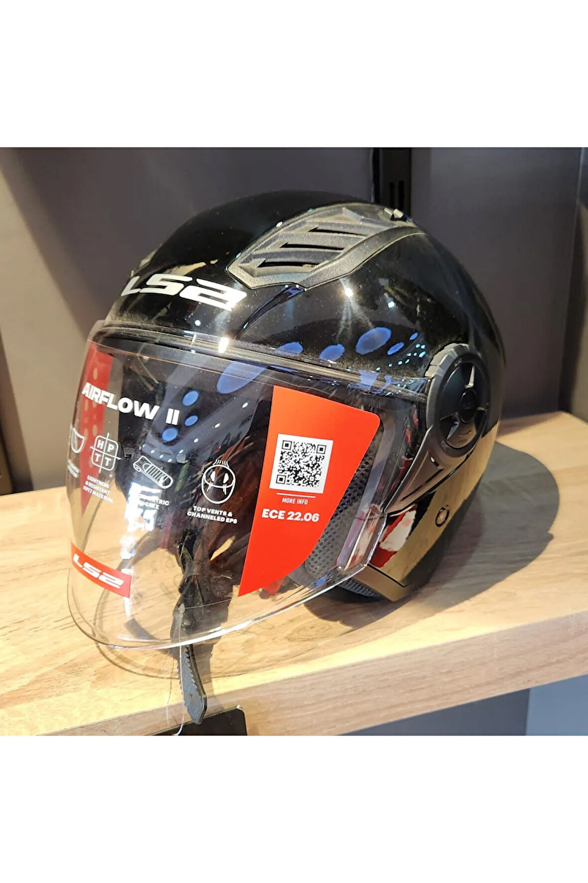 AİRFLOW 2 SOLİD SİYAH ÇENESİZ KASK