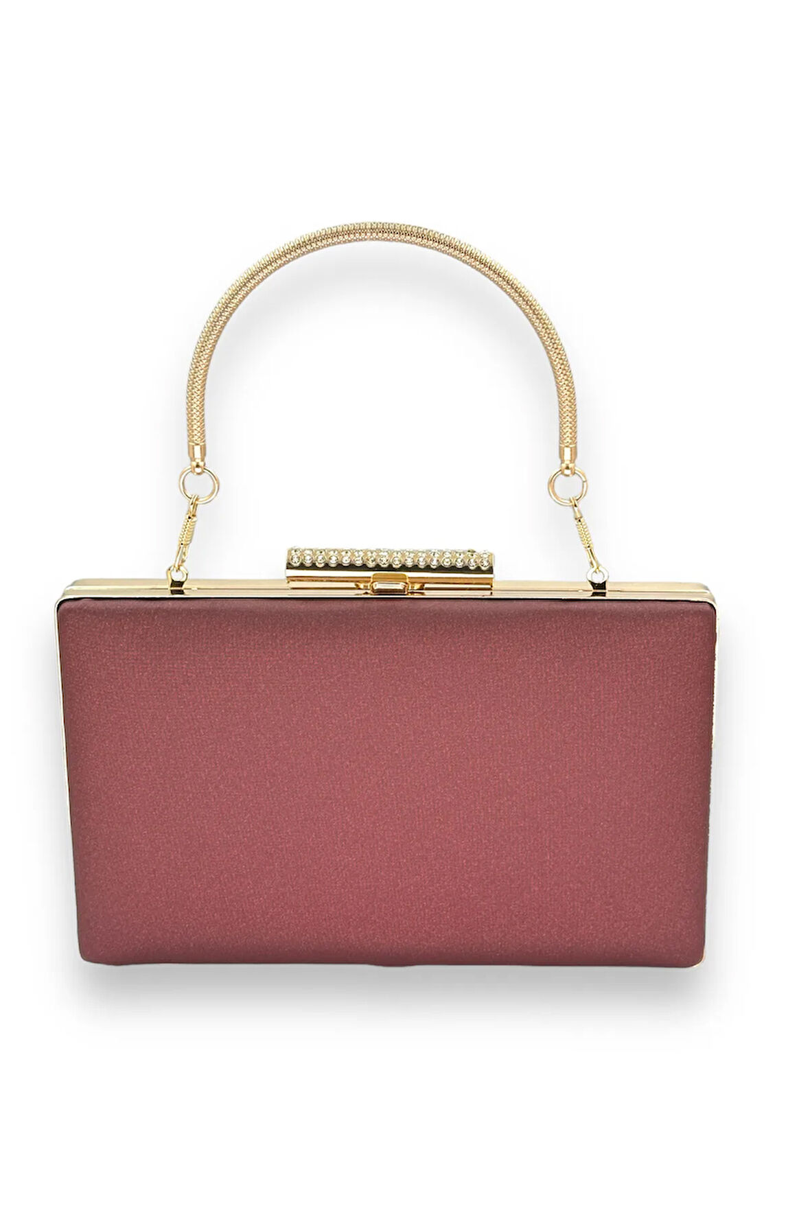 Bordo Renk Çizilmeyen El Izi Yapmayan Mat Saten Abiye Çanta Gece Çantası Portföy Clutch Düğün Nişan