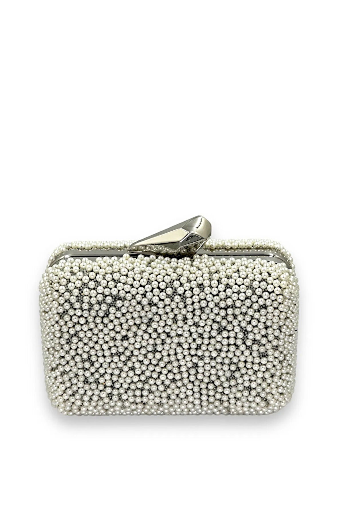 Mini Boy Sedef Ekru Incili Abiye Çanta Gelin Çantası Gece Çantası Portföy Clutch Mezuniyet Çantası