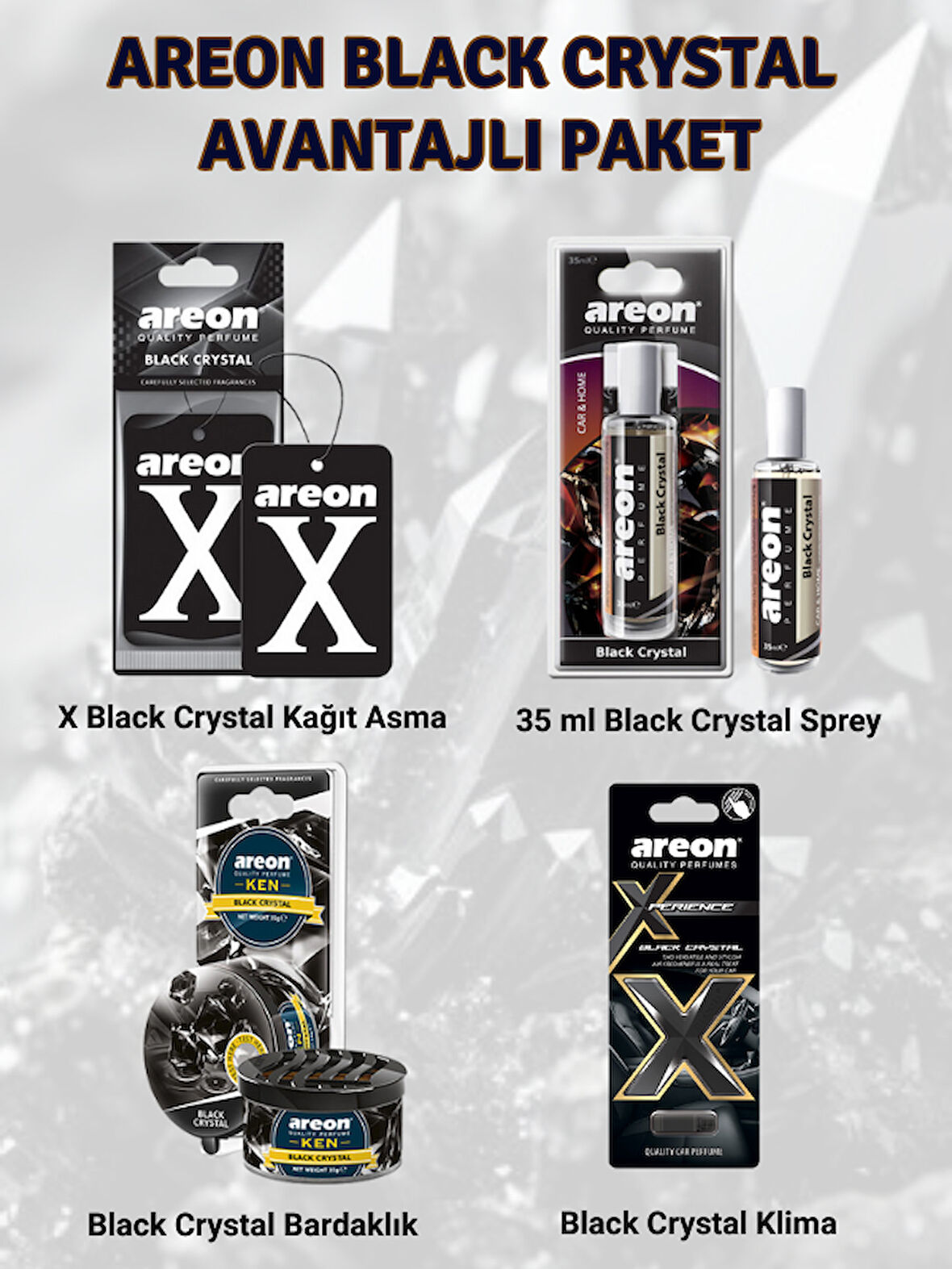 Areon Black Crystal Avantajlı Paket