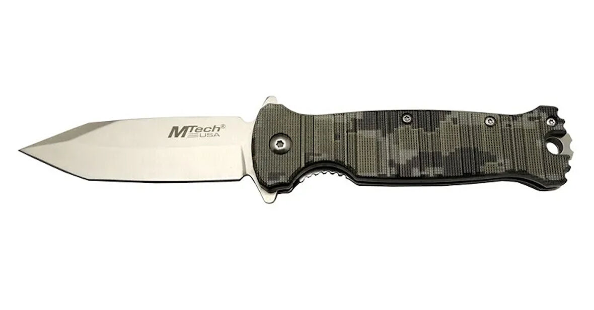 Mtech Nano 4-8-2 Gri Kamp Çakı 21,5cm - Manuel, Kemerlikli
