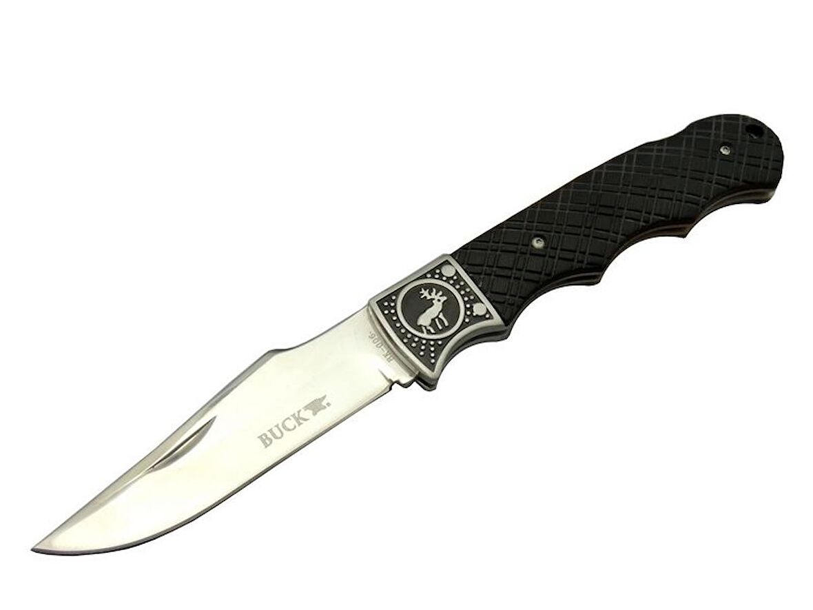 Buck Knives BK-006BK Çakı 23 cm - Geyikli Sap, Kılıflı, Kemerlikli