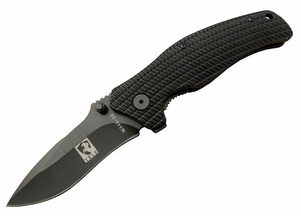 Yele M446 Kamp / Outdoor Siyah Çakı 20 cm - Plastik Sap