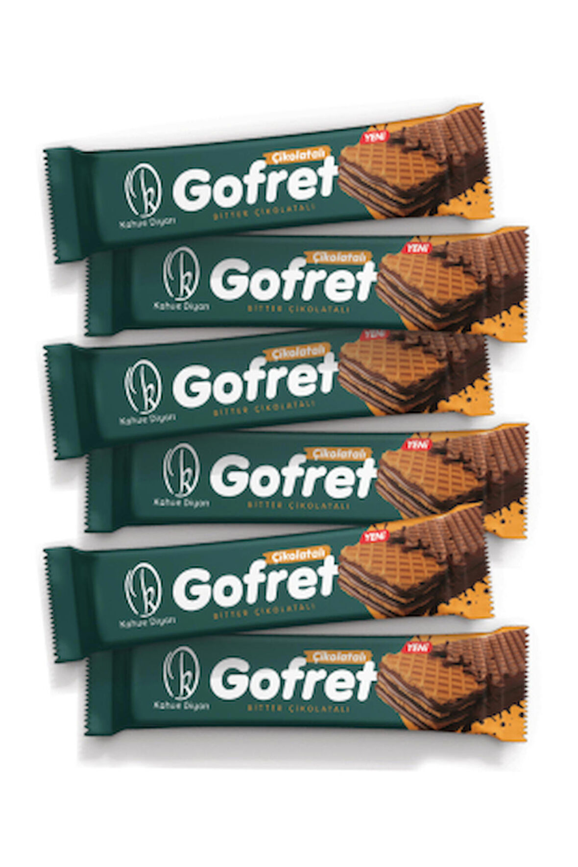 Bitter Çikolatalı Gofret 30 gr - 6'lı Paket