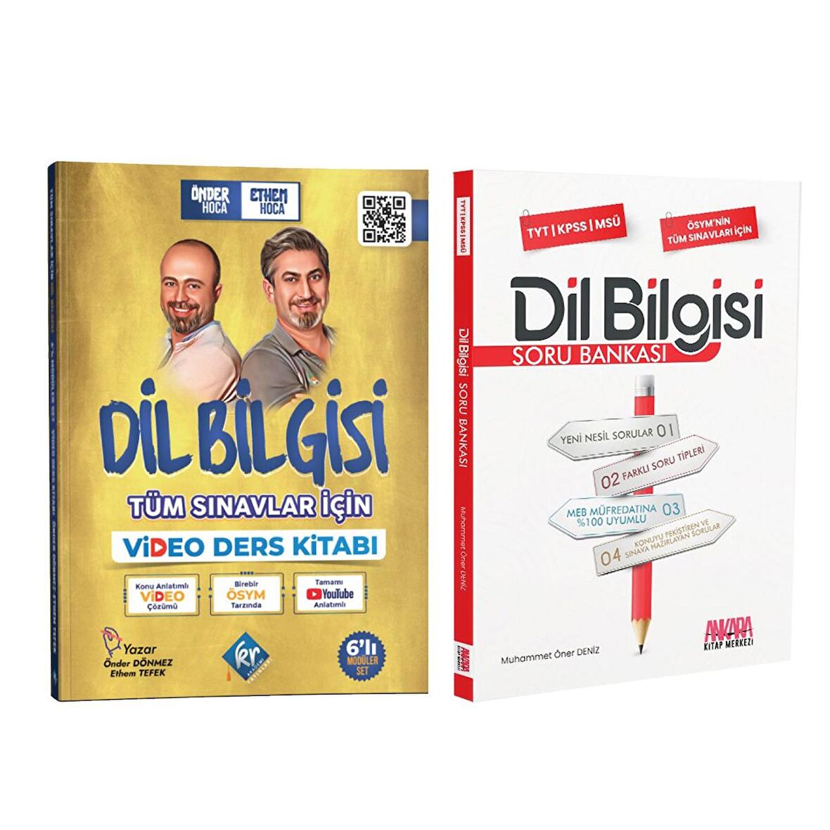 Kr Akademi Önder Hoca ve Ethem Hoca Dil Bilgisi Video Konu ve AKM Dil Bilgisi Soru Bankası Seti