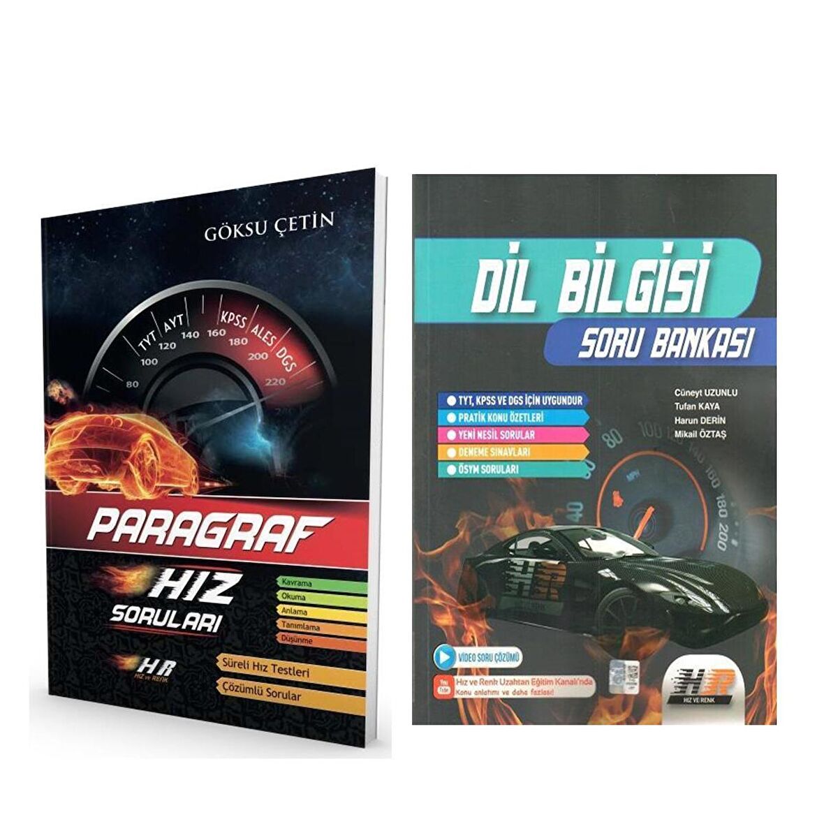 Hız ve Renk TYT AYT Paragraf ve Dil Bilgisi Soru Bankası Seti 2 Kitap
