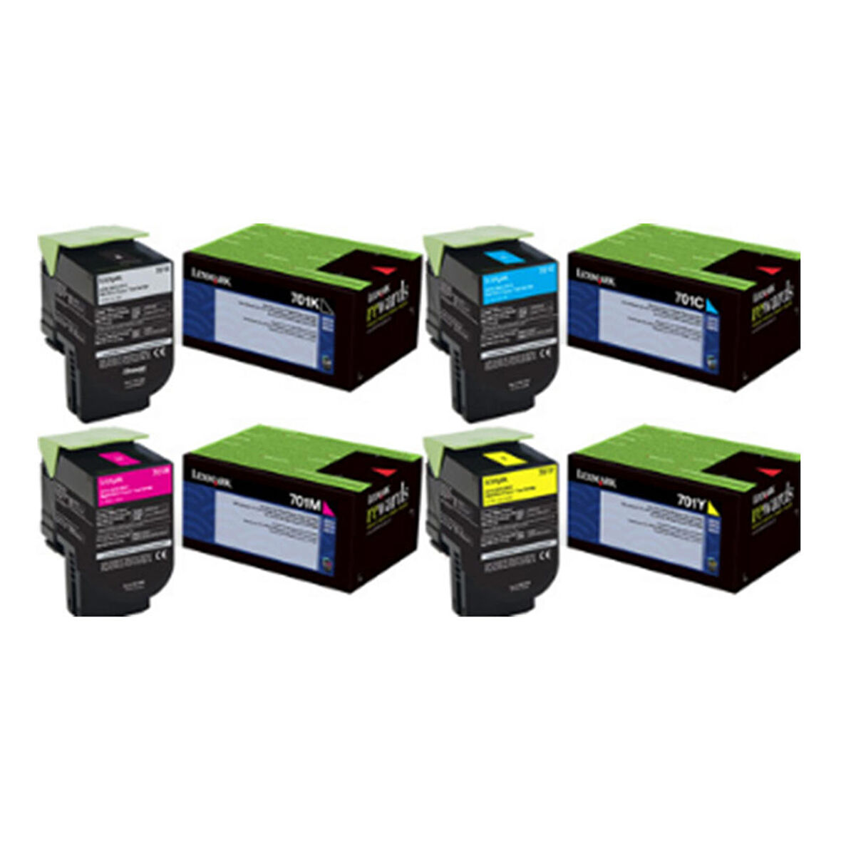 CS510 Lexmark Toner Muadil Sarı (2.000 Sayfa) (2 YIL GARANTİ AYNI GÜN KARGO)