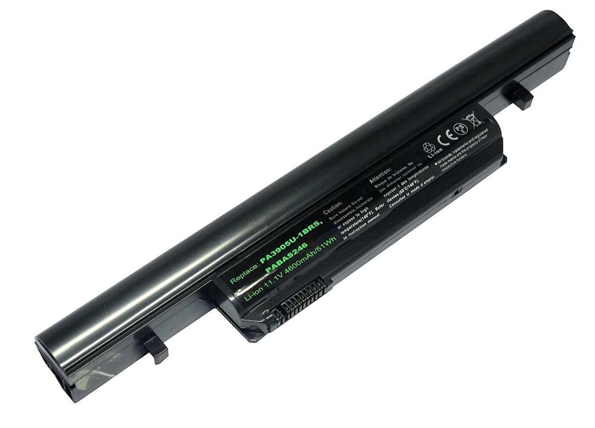 R950-SMBNX1 Toshiba Tecra Batarya Siyah 6 Cell (2 YIL GARANTİ AYNI GÜN KARGO)