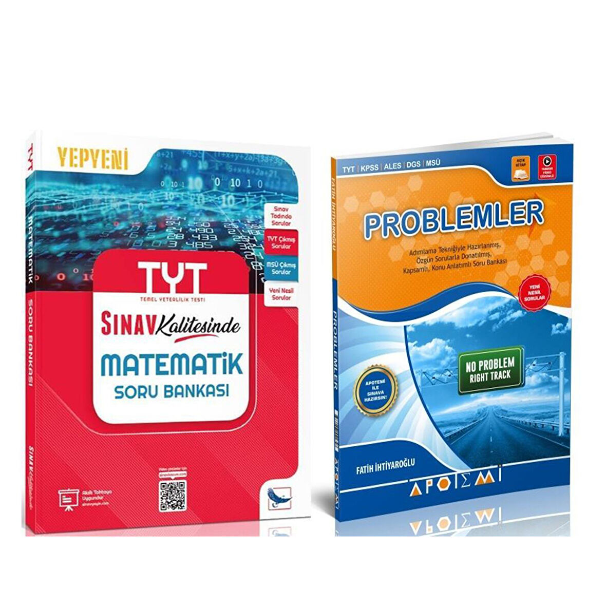 Sınav Yayınları TYT Matematik ve Apotemi Problemler Soru Bankası 2 Kitap Set