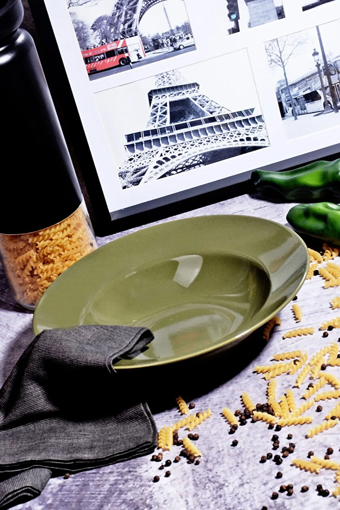 Makarna Tabağı Yeşil 26cm