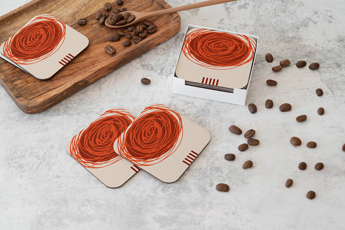 Dekoratif Bardak Altlığı Circle Design 13