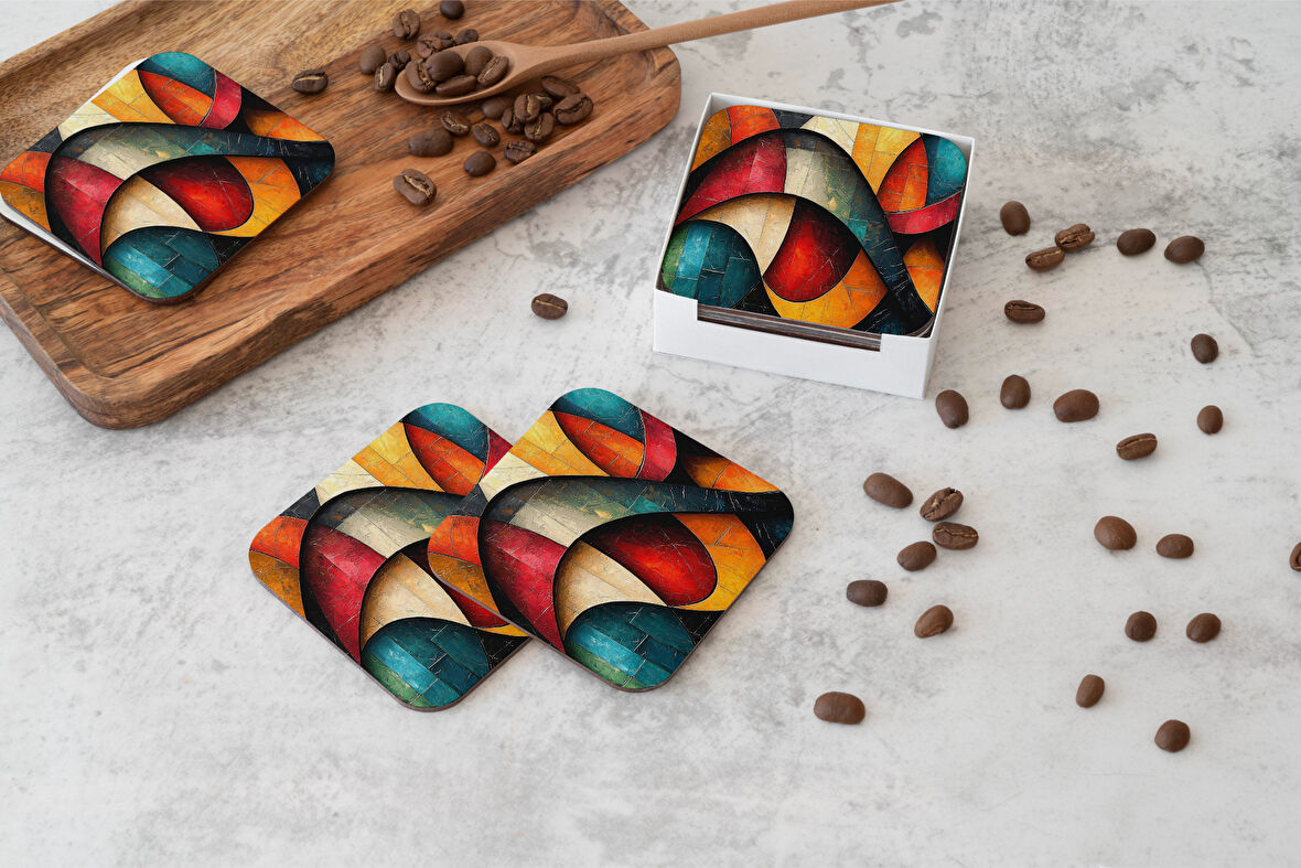 Dekoratif Bardak Altlığı Circle Design 144