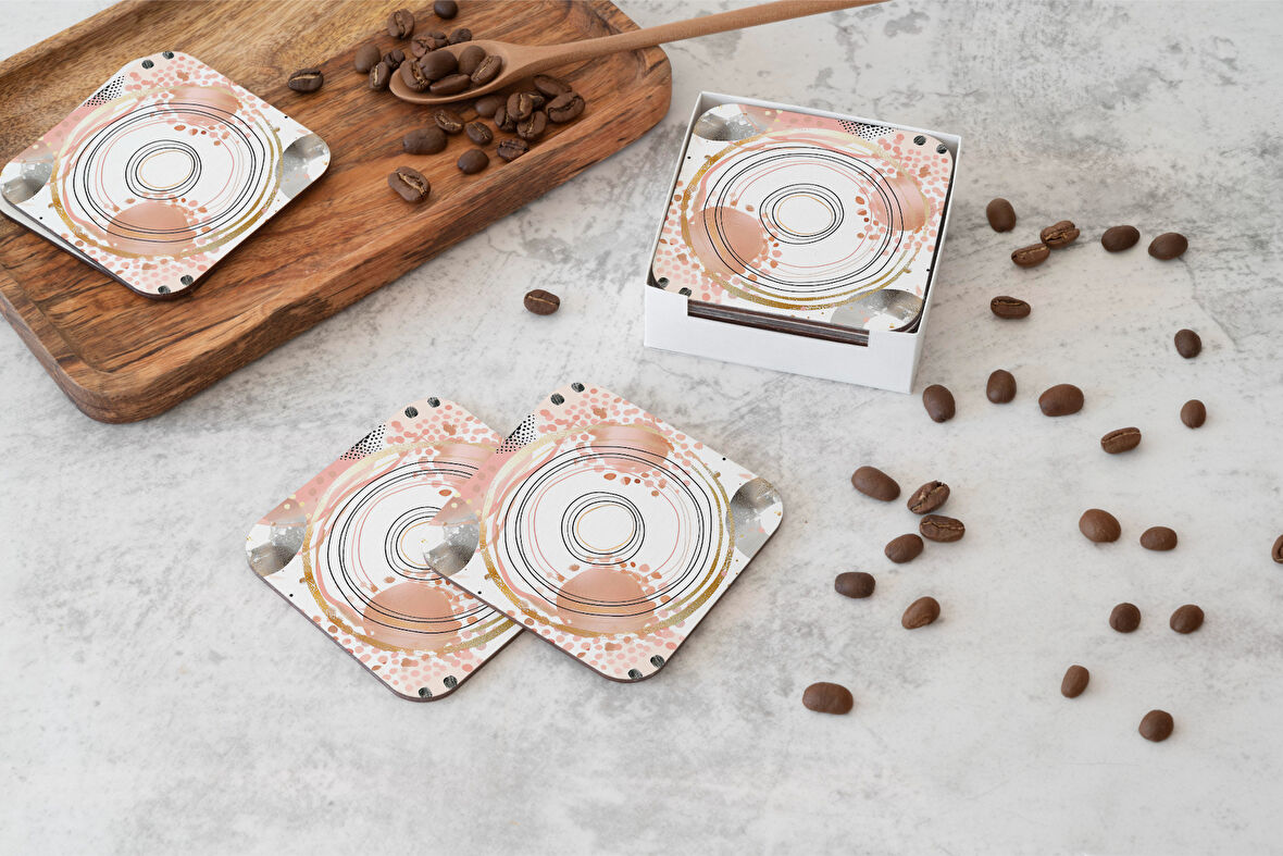 Dekoratif Bardak Altlığı Circle Design 179