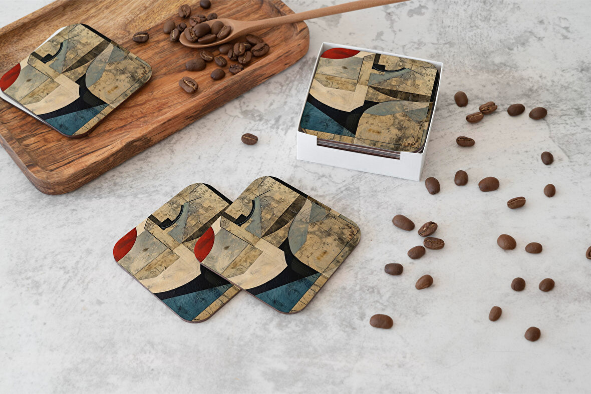 Dekoratif Bardak Altlığı Circle Design 345