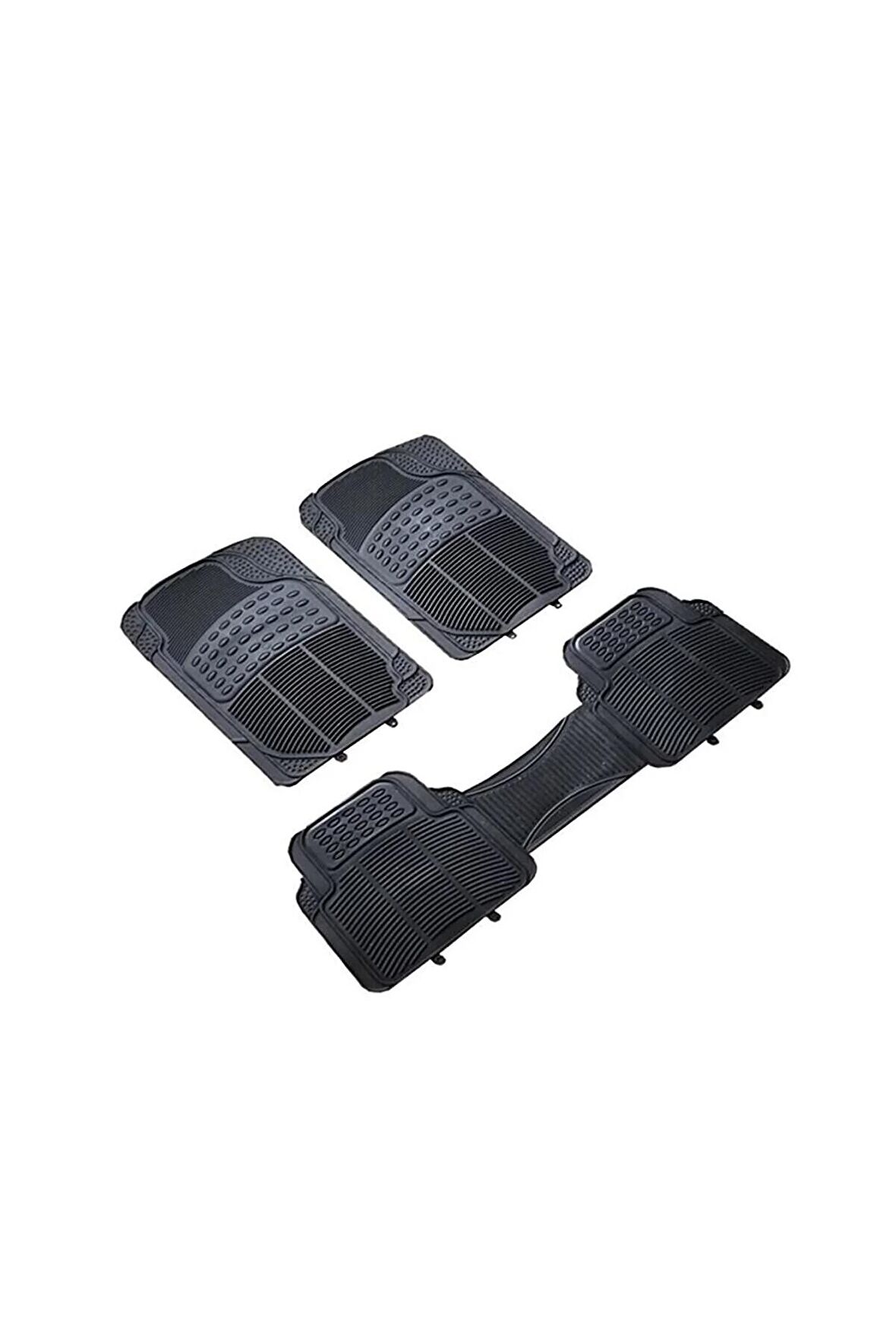Audi A6 2001-2004 Araca Uyumlu Dekoratif Desenli Siyah Oto Paspas Takımı