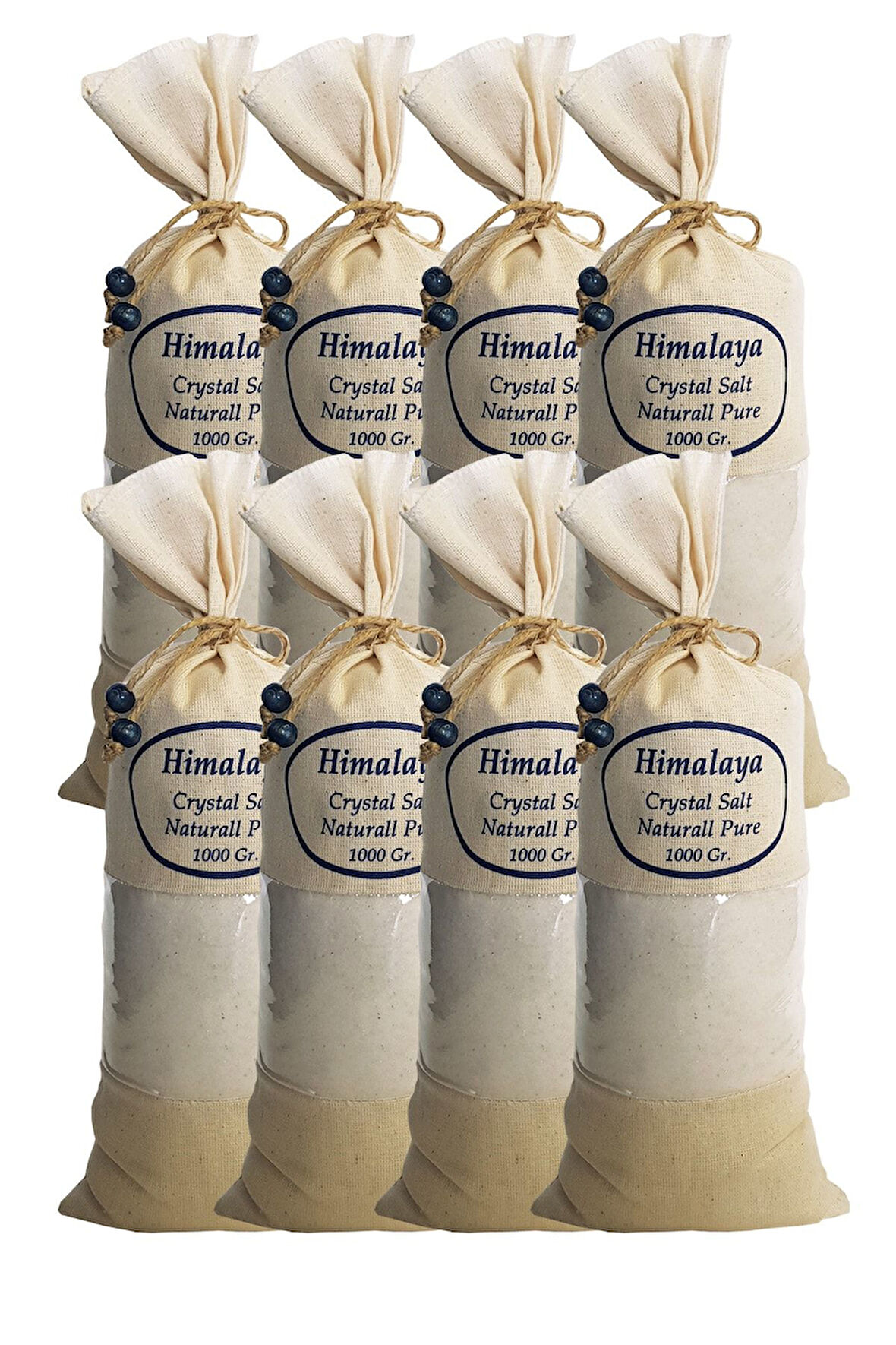 Himalaya Tuzu 8 Kg. Bez Torbada (1kg.x8ad.) Ince Çekim Beyaz Renk Yemeklik Himalaya Orijinal Tuz