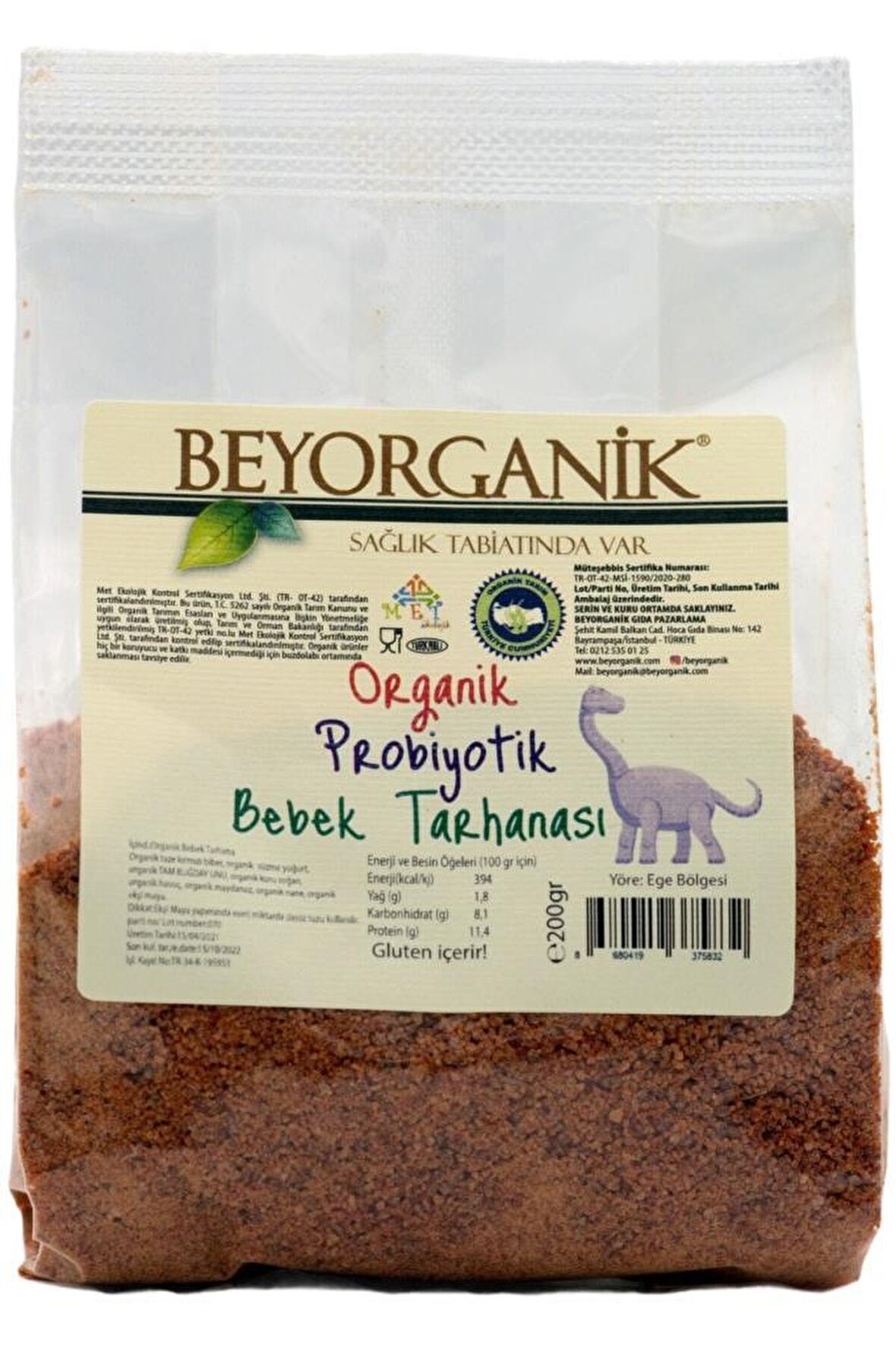 Beyorganik Probiyotik Bebek Tarhanası 200gr