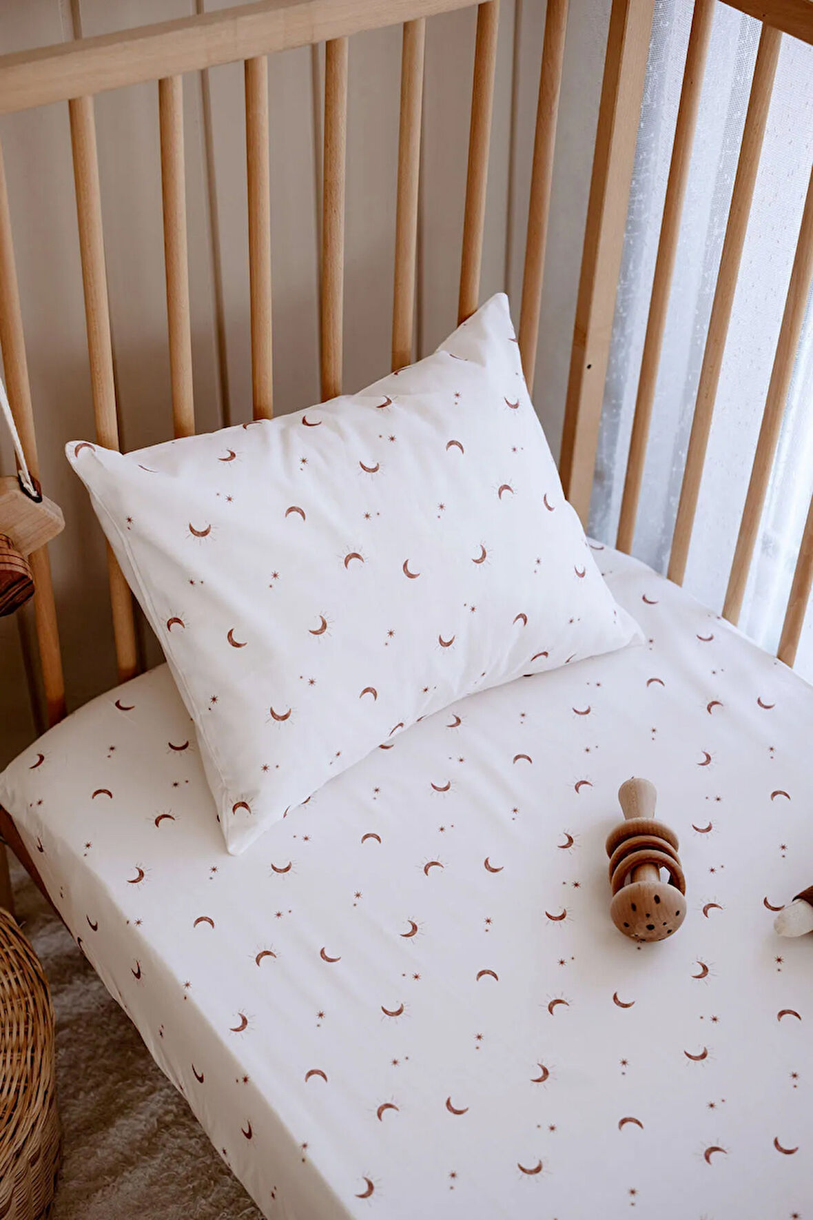 Bebek Boy Lastikli Çarşaf Seti | Boho Moons