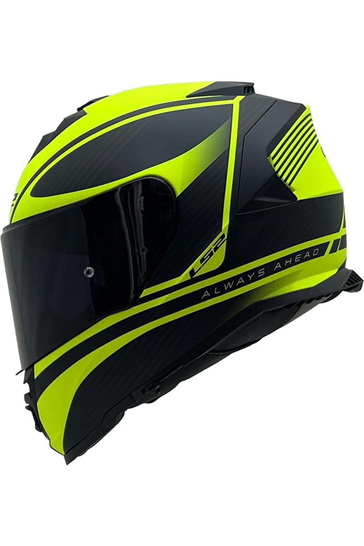 Storm 2 Dodger Neon Sarı Full Face  Motosiklet Kaskı Siyah Camlı