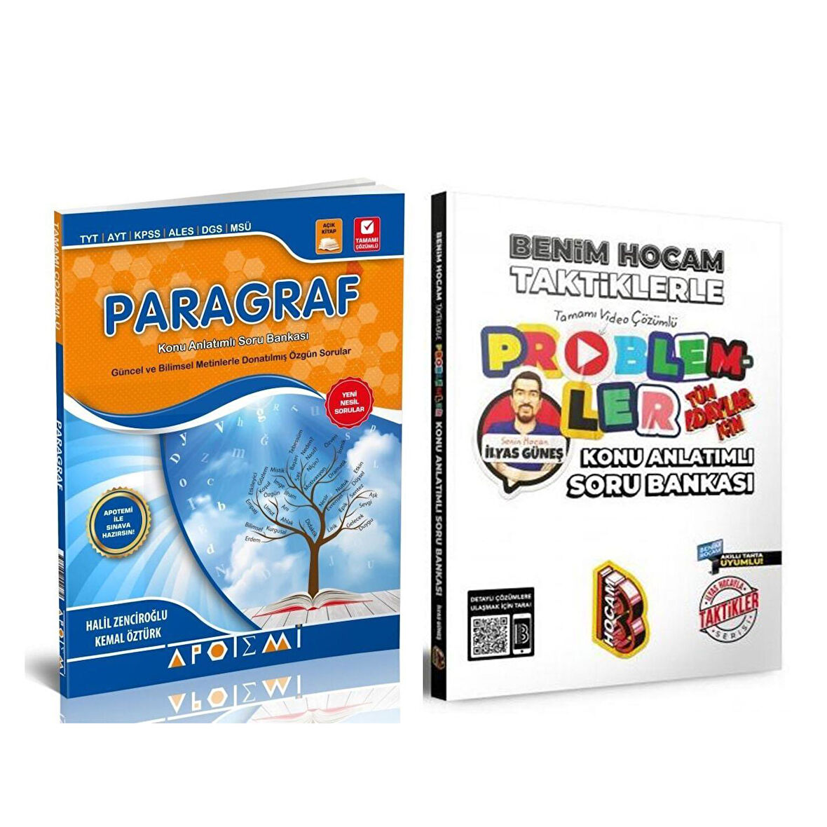 Apotemi Paragraf ve Benim Hocam Taktiklerle Problemler Soru Bankası 2 Kitap Set