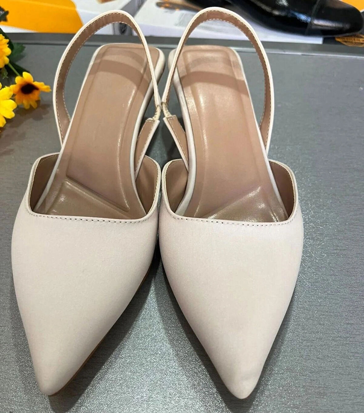 3CM MİNİ KADEH TOPUK KLASİK SİVRİ BURUN 2025 MODEL DÜZ AYAKKABI-RAHAT-ŞIK