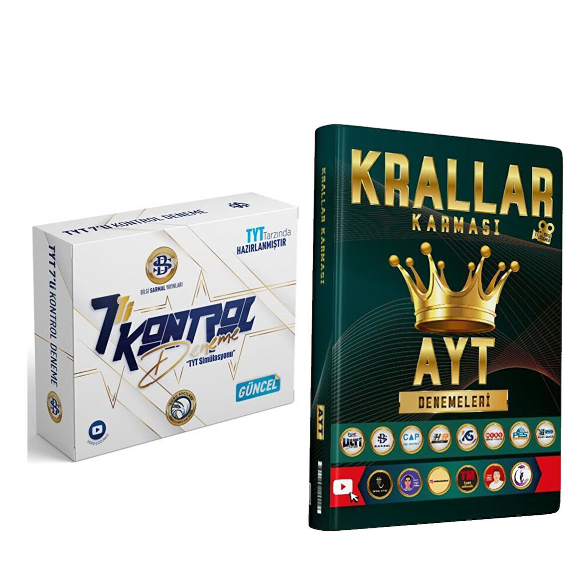 Bilgi Sarmal TYT 7 li Kontrol Deneme ve Bes Yayınları AYT Krallar Karması Deneme Seti 2 Kitap