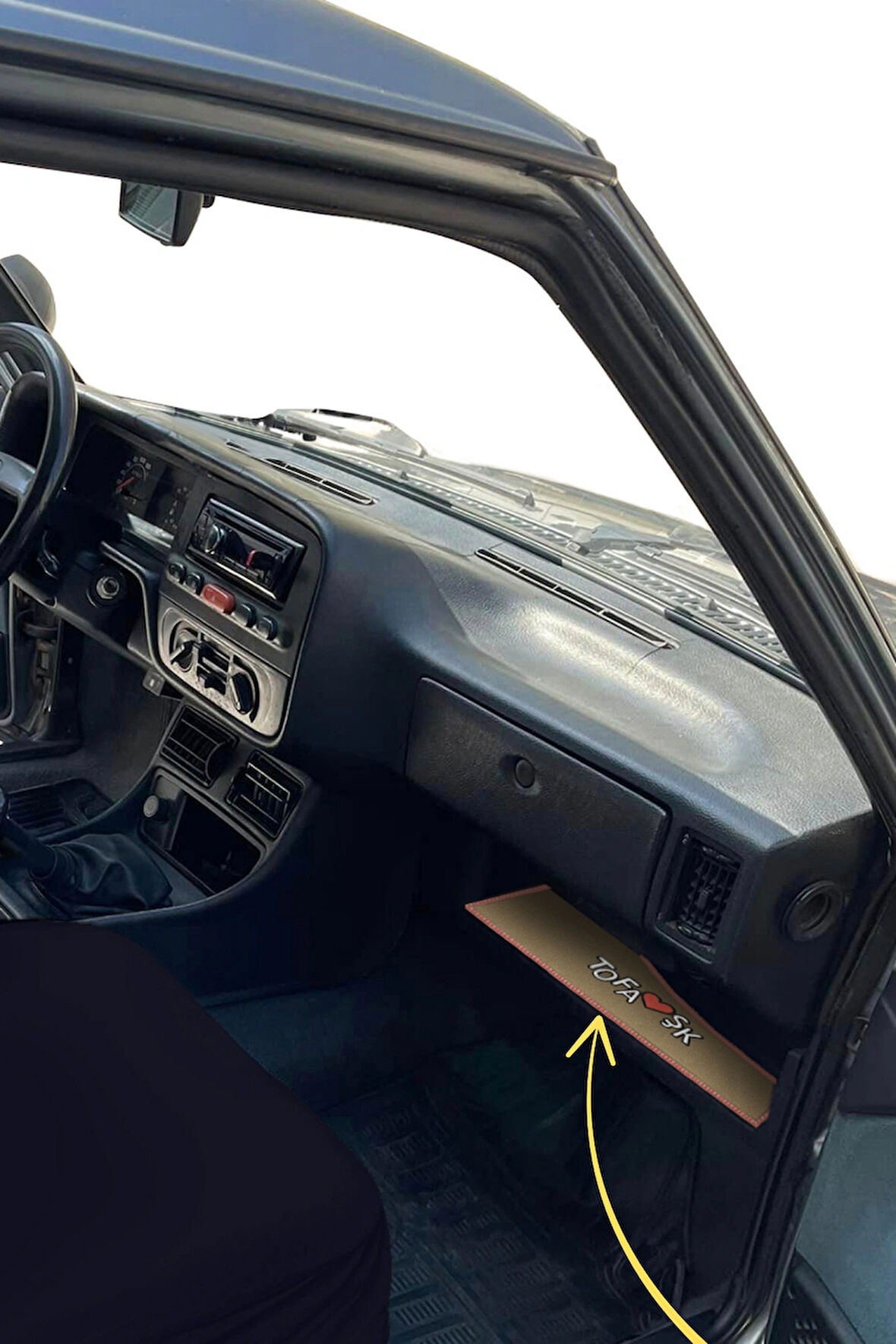 Tofaş Şahin Doğan Kartal Torpido Alt Sehpa Koruma Halısı | Tofaş Bej Renk Torpido Alt Kaplama Örtüsü