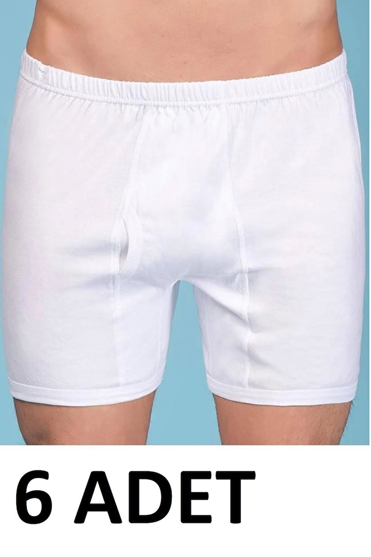 Berrak 1055 -  2XL-60 - 6 ADET Erkek Pamuklu Klasik Paçalı Külot