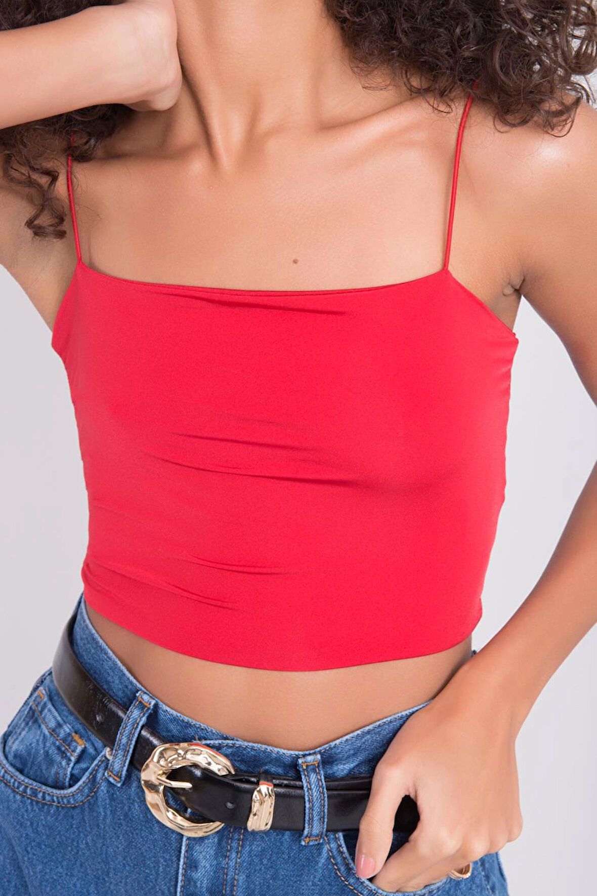 Askılı Crop Top