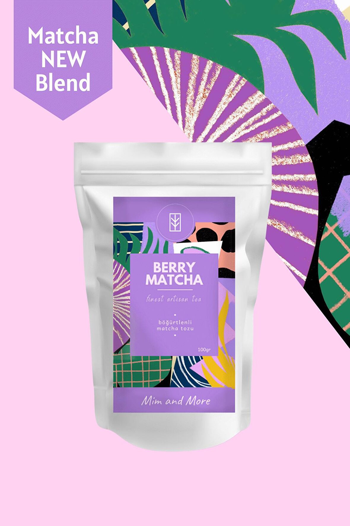 Mim and More Berry Matcha - Böğürtlenli Matcha 100 GR