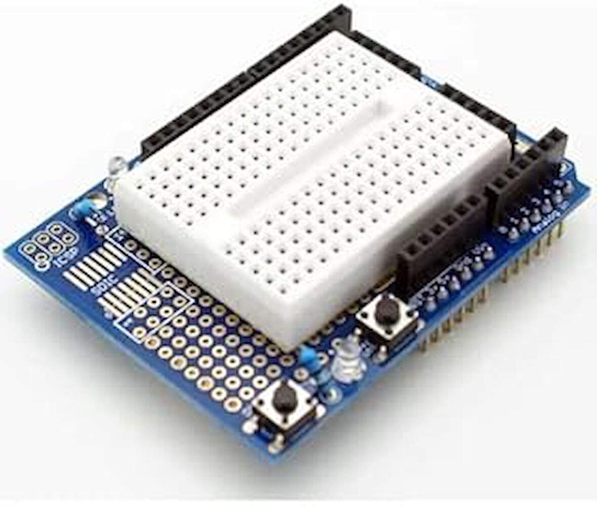 Mini Breadboardlu Arduino UNO R3 Proto Shield Kiti